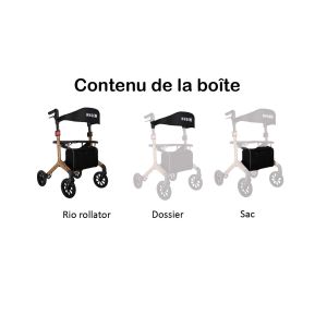 Rollator 4 roues léger Rio pack