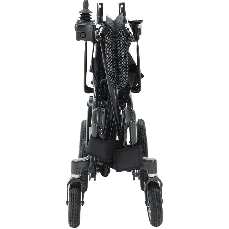 Fauteuil électrique pliable en carbone AeroCarbon plié dos