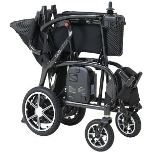 Fauteuil électrique pliable en carbone AeroCarbon plié