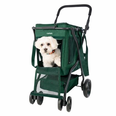 Chariot de course pour animaux Cube P - fenêtre avec chien