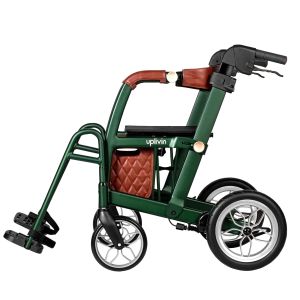 Déambulateur et chaise roulante 2-en-1 Glide Vert - Couché