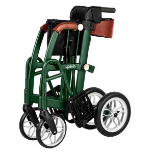 Déambulateur et chaise roulante 2-en-1 Glide Vert - Plié