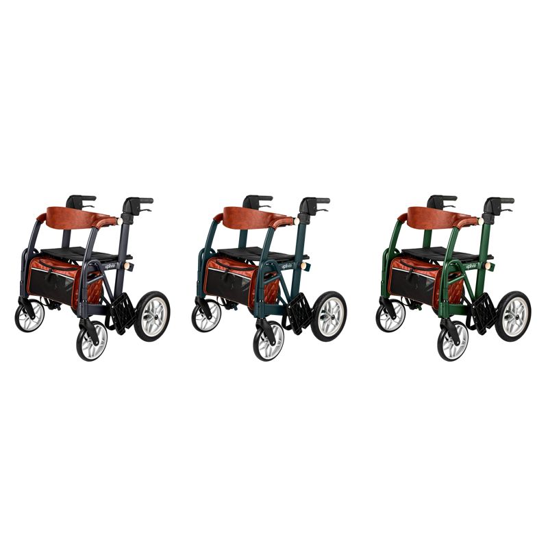 Déambulateur et chaise roulante 2-en-1 Glide Coloris