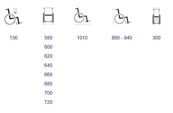 Fauteuil roulant manuel Standard D200