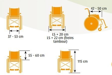 Fauteuil Roulant Dimensions Standard DCZCWE